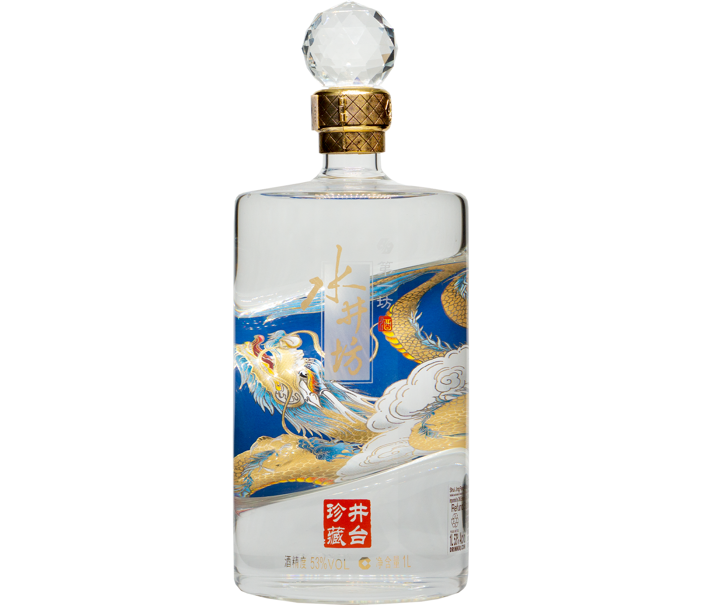 ShuiJingFang Wellbay Dragon baijiu bottle