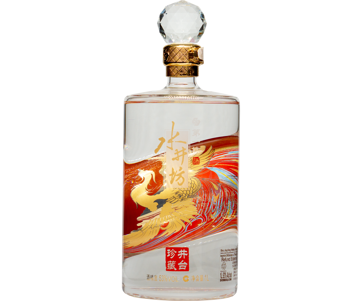 ShuiJingFang Wellbay Phoenix baijiu bottle